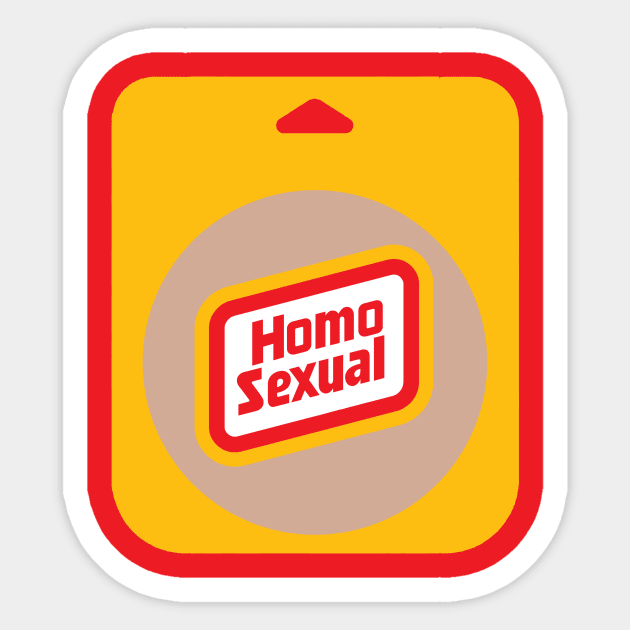 Gay Wiener Funny Parody Sticker by WearingPride